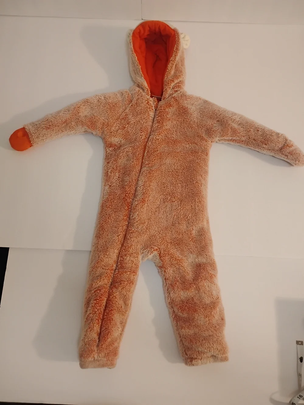 Koala Baby Fox Hooded Fleece One Piece Coverall 18-24M Orange